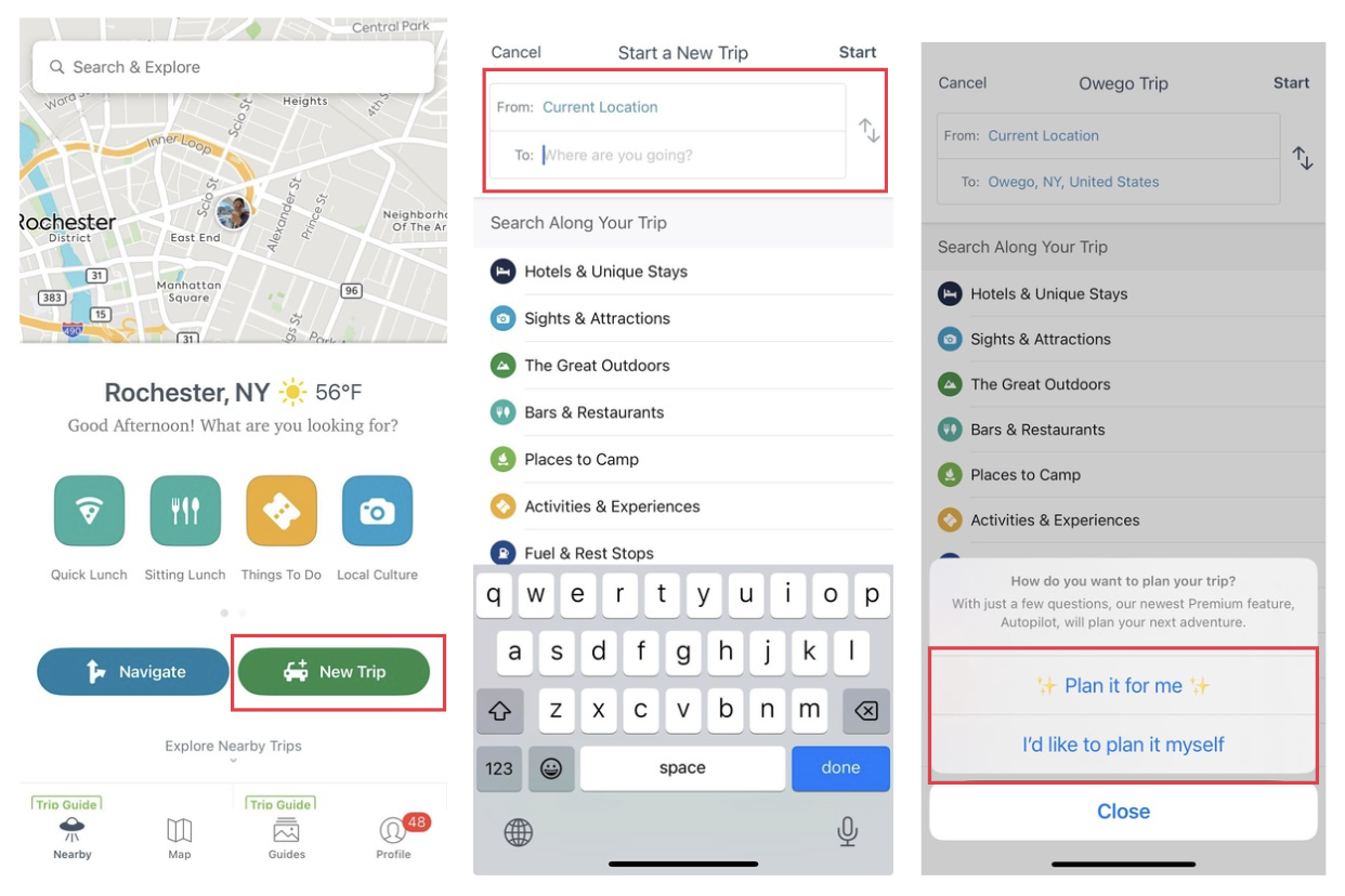 Planning a Trip in Our Mobile App – Roadtrippers Support